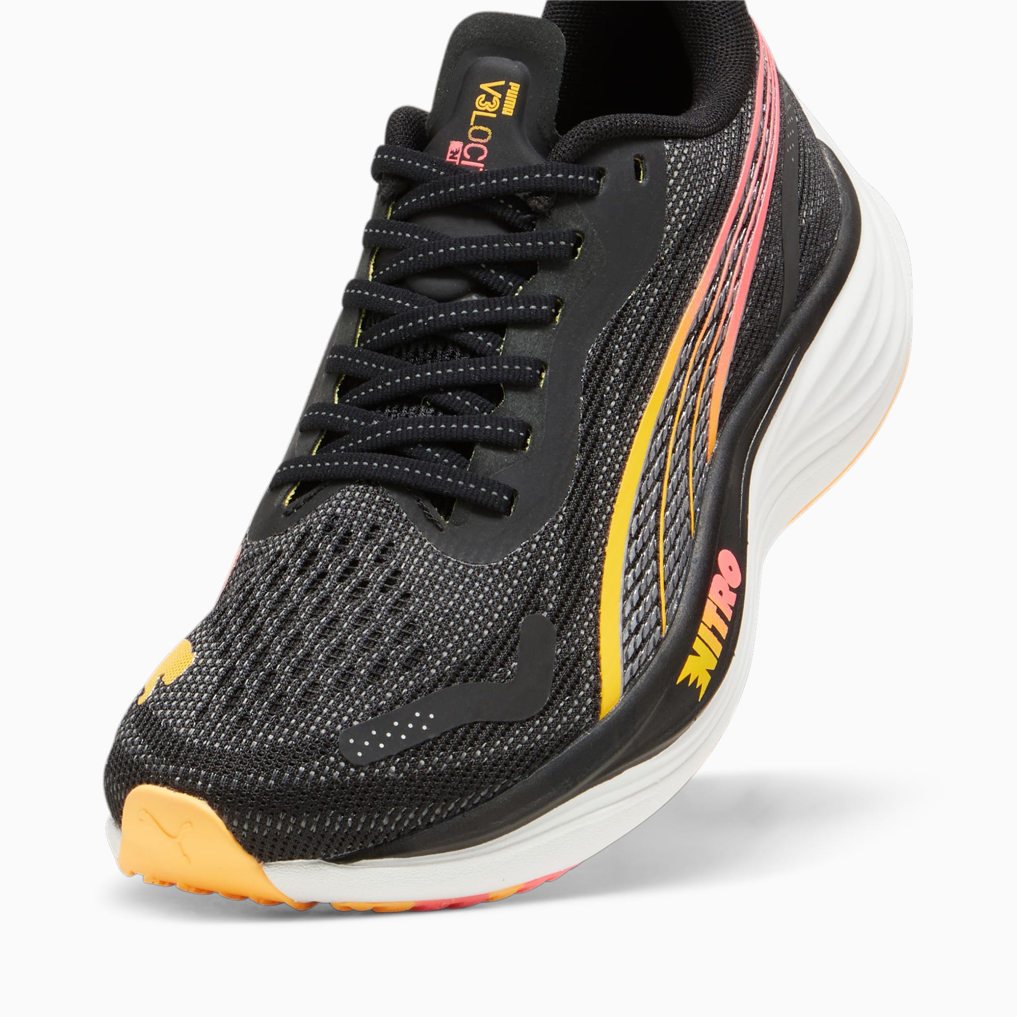 PUMA Velocity NITROâ¢ 3 hardloopschoenen voor Dames, Zilver/Zwart